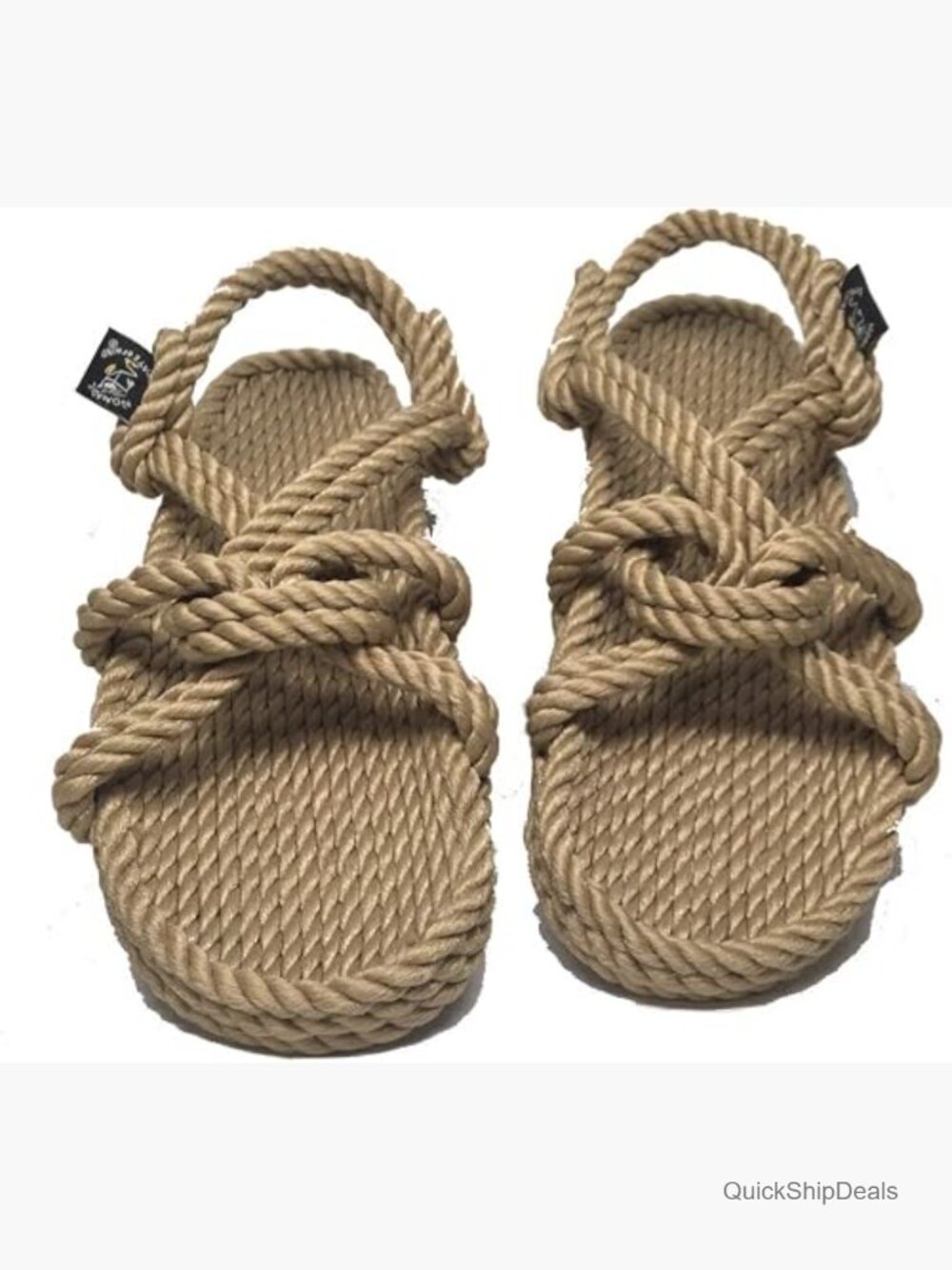 Handmade Unisex Rope Sandals, Mountain Momma Slide, Adjustable Strap